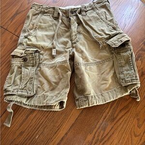 Vtg Abercrombie & fitch mens 30 cargo shorts worn y2k